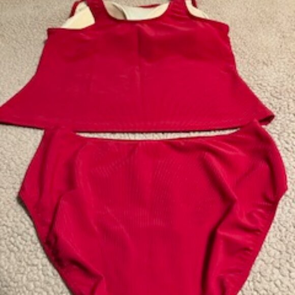 L.L.Bean 2 piece swimsuit Size 16 Regular - Picture 4 of 14
